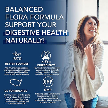 Candida Cleanse Supplement, Yeast Cleanse & Candida Support with Probiotics (LactoSpore®), Oregano Oil, Caprylic Acid, Black Walnut – Gut Health, Digestive Cleanse, Flora Balance – 60 Capsules