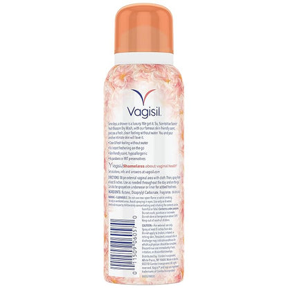 Vagisil Scentsitive Scents Feminine Dry Wash Deodorant Spray for Women, Gynecologist Tested, Paraben Free, Peach Blossom, 2.6 Ounce (Pack of 4)