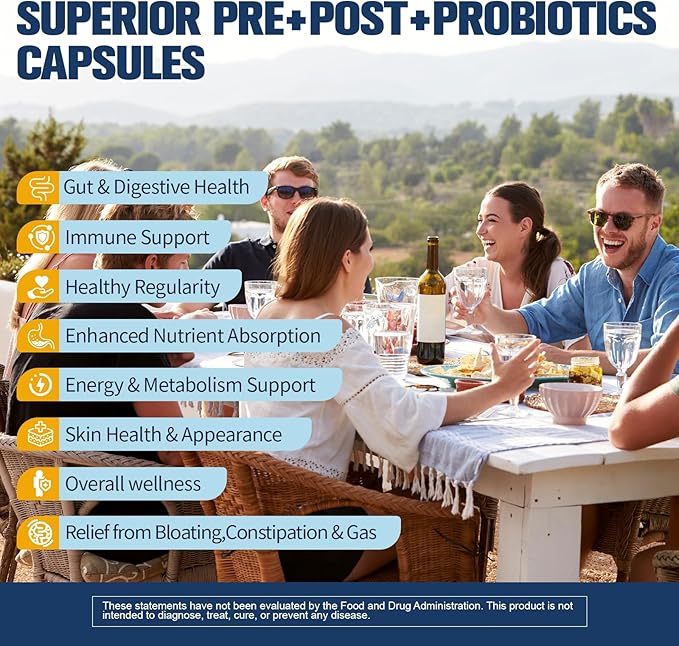 Totaria (2 Packs) 5-in-1 Probiotic Prebiotic & Postbiotic for Women Men, 60 Billion CFU 24 Strains w/Digestive Enzymes, Slippery Elm, Daily Complete Gut Health, Digestive & Immune Support