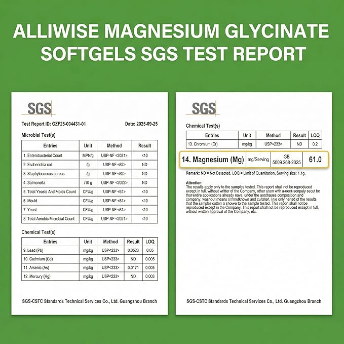 Magnesium Glycinate 500mg Softgels Supplement, Small Easy to Swallow Magnesium Gelcaps High Absorption for Night Leg&Sleep Support, Muscle&Bone, Calm, Non GMO, 120 Gelcaps, 60 Day Supply