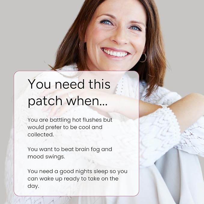 The Patch Remedy Menopause Patch | Black Cohosh, Damiana, Valerian, Ginger | 30 Patches