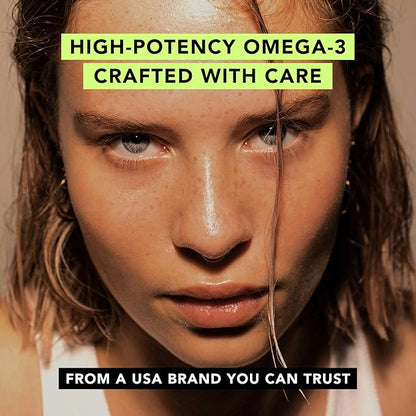 AMANDEAN Vegan Omega 3 Supplement. Premium Fish Oil Alternative. Algae DHA & EPA. Carrageenan Free Softgels. Algal Essential Fatty Acids. Plant Based Heart, Brain, Eye, Skin, Immune Support. (60ct)