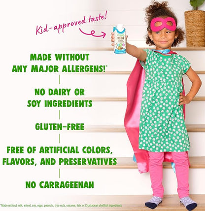 Orgain Organic Kids Nutritional Vegan Protein Shake,Chocolate - Healthy Kids Snacks,8g Plant Protein,23 Vitamins & Minerals,3g Fiber,No Dairy & Soy,Non-GMO,8 Fl Oz Package May Vary,(Pack of 24)