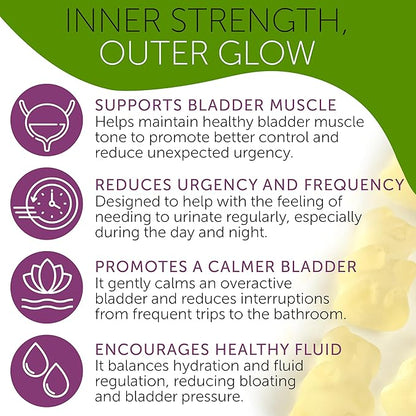 Bladder Control Supplements – Urinary Tract Health for Women | Overactive Bladder Support, UTI Relief & Infection Treatment | Daily Feminine Wellness Gummies – 60 Pineapple Flavor