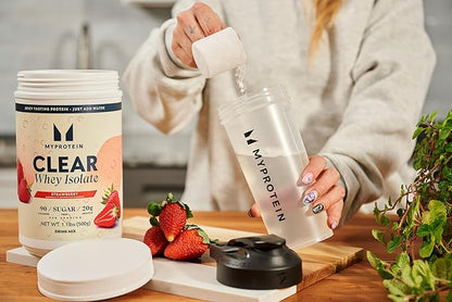 Myprotein Clear Whey Isolate Protein Powder, 20 Servings (1.1lbs) Strawberry, 20g Protein per Serving, Naturally Flavored Drink Mix, Daily Protein Intake for Superior Performance