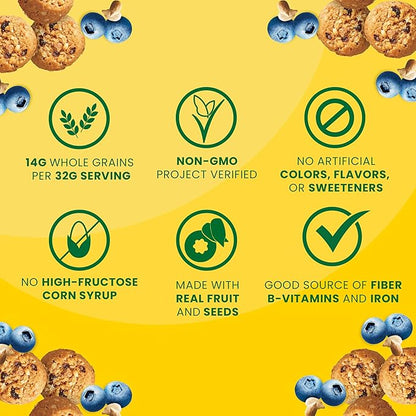 belVita Energy Snack Bites, Blueberry and Sunflower Seed, 5 oz (Pack of 2)