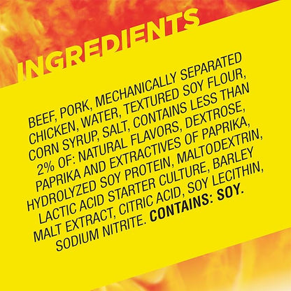 Slim Jim Smoked Meat Sticks, Original Flavor, 6g Protein Per Serving, Snack Size, 0.28 oz. (100 Count)