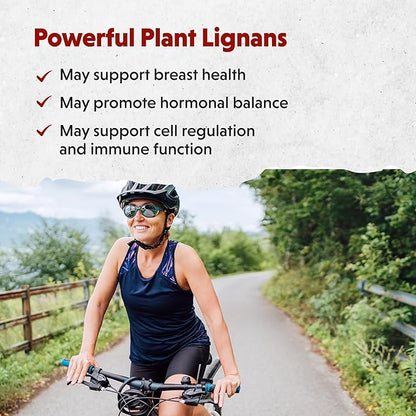 Brevail Plant Lignan Extract Capsules, Proactive Breast Health Supplement with 50 mg SDG Lignans from Flax Seed Hulls for Healthy Estrogen Balance and PMS Mood Support Pills, 30 Count