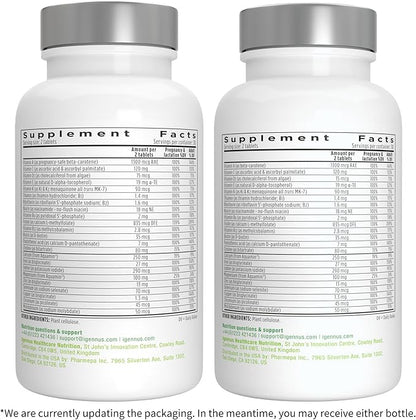 Igennus Methylated Prenatal Multivitamin for Women, Folate for MTHFR, High Absorption, Pure & Clean, Gentle Iron, Choline, Calcium & Magnesium, Vegan Pregnancy Vitamins, Halal, Non-GMO, 60 Tablets x 6