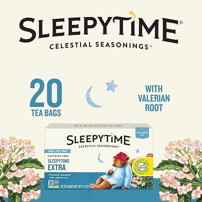 Celestial Seasonings Sleepytime Extra Herbal Tea, 20 Tea Bags Box (Pack of 2)