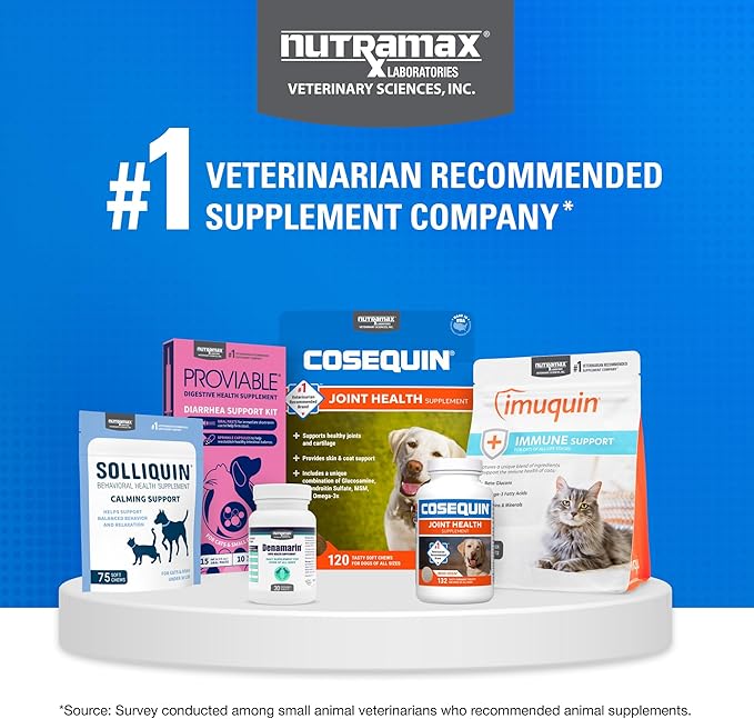 Nutramax Cosequin for Cats Joint Health Supplement, Contains Glucosamine for Cats, Plus Chondroitin, & Omega-3s, Supports Joint and Skin & Coat Health, Sprinkle Capsules, 80 Count (Pack of 2)