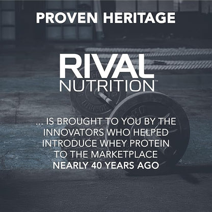 RIVAL NUTRITION Micronized Creatine I 100% Creatine Monohydrate Powder I 60 Servings I 5g Per Serving I Supports Muscle Performance, Lean Mass, and Cognitive Function | Unflavored I for Men & Women