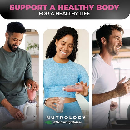 Nutrology TRIPACT Protein Powder - 7-in-1 Meal Replacement Shake with Grass Fed Whey Protein Powder, Pea, Rice, Greens for Muscle Recovery & Immunity, Superberry Flavor, 40 Servings