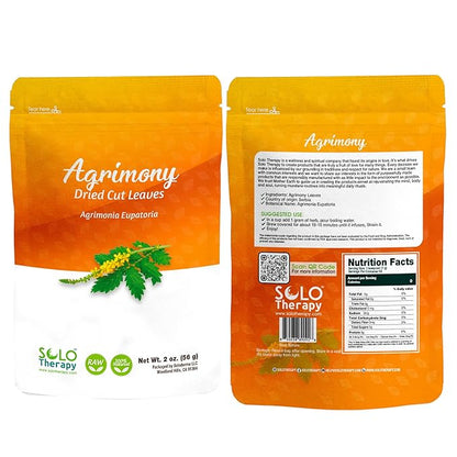 Agrimony Herb Cut and Sifted - 56 grams - Tea - Witchcraft - Herbal Tea - Resealable Bag - 56 grams - Premium Quality (Agrimony Herb)