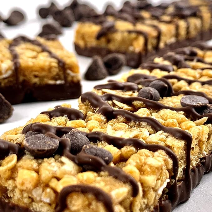 No Nuts! Chocolate Chip Protein Bars 100% Nut-Free & School-Safe | 12g Plant Protein, Vegan, Gluten-Free, Non-GMO, Organic, Kosher | 12 Count