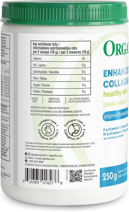 ORGANIKA Collagen Enhanced, 250 GR