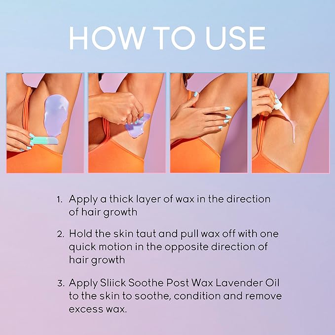 Sliick Hard Wax Beads for Hair Removal, Dream Clouds - DIY At-Home Wax Beads for Face, Body & Sensitive Skin, No-Strip Formula, 16 oz