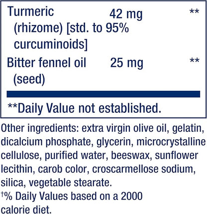 Life Extension Bloat Relief, Artichoke, Ginger, Fennel and Turmeric for Digestive Health, Supports Bloating Relief and Promotes Digestive Comfort, Gluten Free, Non-GMO, 60 softgels