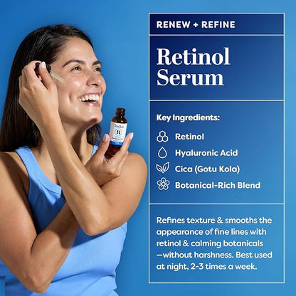 TruSkin Face Serum Trio – Vitamin C, Retinol & Hyaluronic Acid Anti-Aging Serums for Face – AM, PM & All-Day Skincare Routine – Brightening, Smoothing & Hydrating Facial Serums, 1 fl oz Each