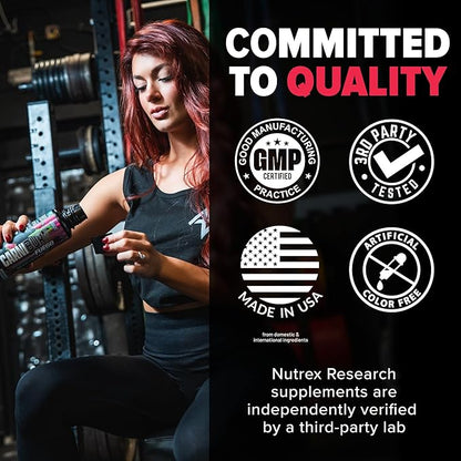 Nutrex Research Carniburn Liquid L Carnitine 3000mg – Thermogenic Liquid Fat Burner for Men & Women with MitoBurn, InnoSlim, GBBGO - Stimulant Free Metabolism Booster - Strawberry Watermelon 31 SV