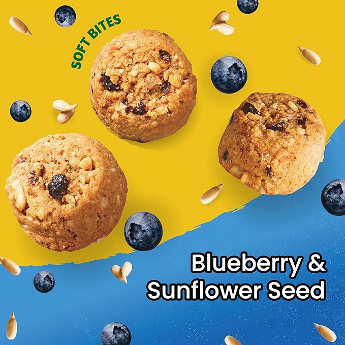 belVita Energy Snack Bites, Blueberry and Sunflower Seed, 5 oz (Pack of 2)