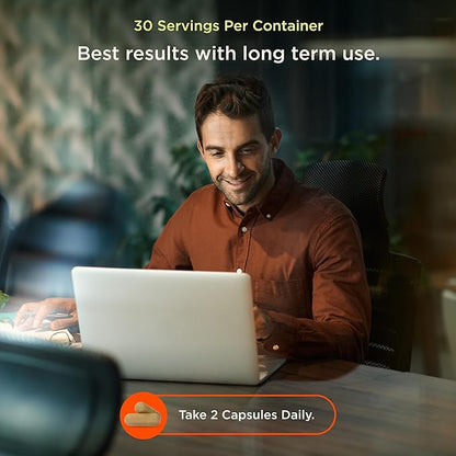 The Genius Brand Genius Eternal - Cellular Repair Supplement for Daily Clarity - Supports Brain Health, Endurance, Energy, Focus, Memory & Vitality - Non-GMO - 60 Veggie Capsules