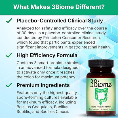 Natural Probiotic Supplement - Non-GMO, Vegan, Gluten-Free