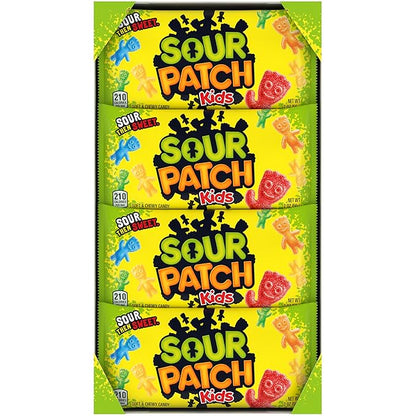 SOUR PATCH KIDS Soft & Chewy Gummy Candy, Bulk Candy, 24 - 2 oz Bags