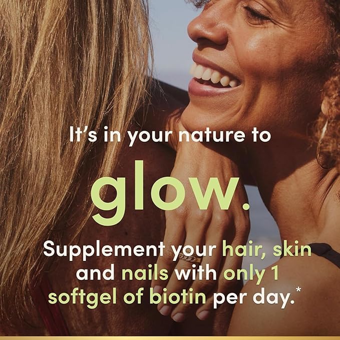 Nature's Bounty Super Potency Biotin 5000mcg - 72 softgels (Pack of 2)
