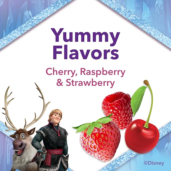 L'il Critters Frozen Daily Kids Multivitamin Gummies Assorted Berry Flavors for Ages 2+ Toddlers and Kids, Disney Multivitamin Gummies with 11 Essential Nutrients, 30-60 Day Supply, 60 Gummies