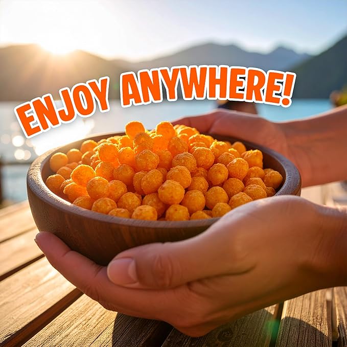 Twin Peaks Protein Puffs - (Nacho Cheese), Keto Friendly, Low Carb Snack (300g, 21g Protein, 2g Net Carbs, High Protein, Healthy Crunchy Snack).
