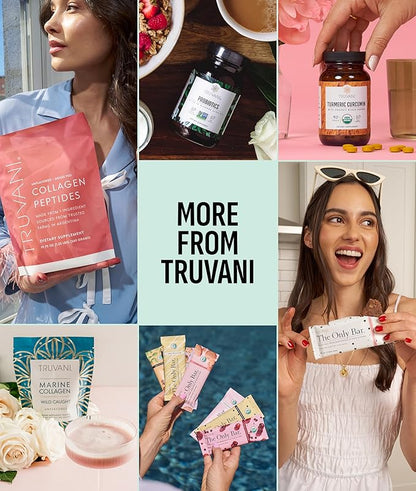 Truvani Vegan Pea Protein Powder | Mint Chocolate | 20g Organic Plant Based Protein Per Serving | 10 Servings | Keto | Gluten & Dairy Free | Low Carb | No Added Sugar