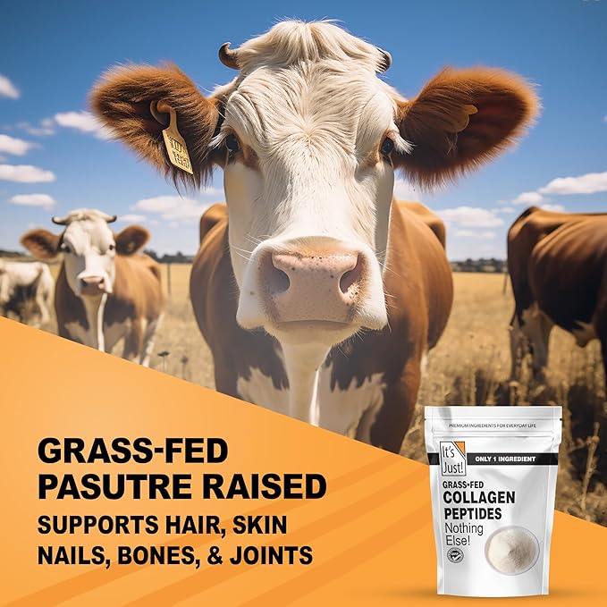 It's Just! - Collagen Peptides, Protein Powder, 40 Ounce, GrassFed Collagen (Bovine)