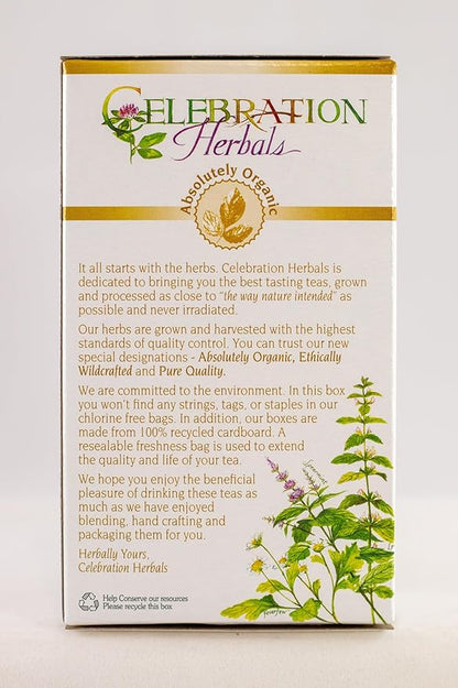 Celebration Herbals - Organic Caffeine Free Fenugreek Seed Herbal Tea - 24 Tea Bags