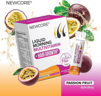 Liquid Multivitamin for Women – Promotes Thicker Hair & Smoother Skin – with Biotin, Collagen, and Vitamins – Vegan, Non-GMO – 10.14 fl oz