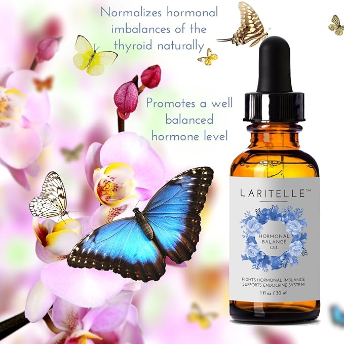 Laritelle Organic Hormonal Balance & Thyroid Support Treatment 1 oz | Fights Hormonal Imbalance, Supports Endocrine System| Normalizes Hormonal Imbalances of The Thyroid | Rejuvenating, Age Defying