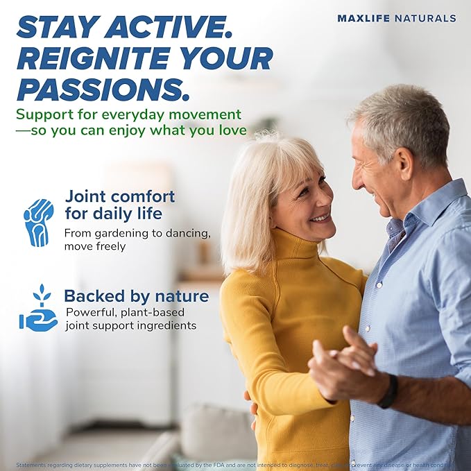 MAXLIFE NATURALS ArthroFlex Advanced Joint Health Supplement – 30 Capsules - Vital Joint Supplements for Women and Men, Type II Collagen Cartilage Supplement, Made in USA Health Care Supplements