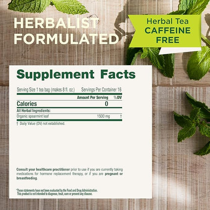 Traditional Medicinals Tea, Organic Spearmint, Supports Everyday Wellness, Healthy & Refreshing - 48 Tea Bags