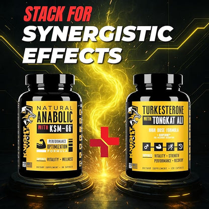 Turkesterone 17,500mg [Max Potency] + BioPerine® for High Absorption Supplement with Tongkat Ali - Increase Lean Muscle Growth & Recovery, Drive & Stamina - USA Made & Non GMO - 120 V Capsules