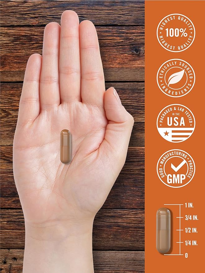 Carlyle Grass Fed Beef Liver Capsules | 4500mg | 250 Count | Desiccated Supplement | Non-GMO, Gluten Free | by Herbage Farmstead