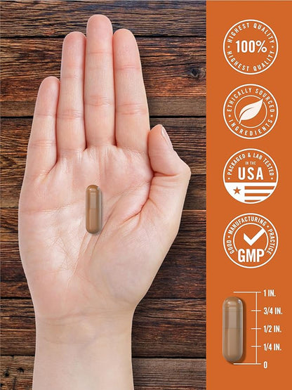 Carlyle Grass Fed Beef Liver Capsules | 4500mg | 250 Count | Desiccated Supplement | Non-GMO, Gluten Free | by Herbage Farmstead