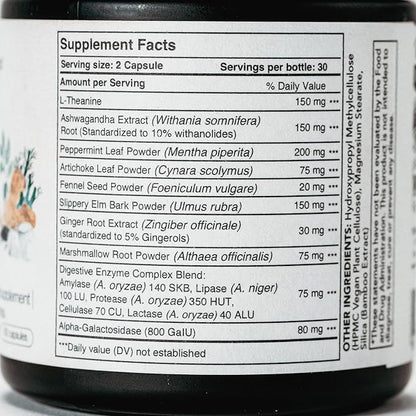Sanctum™ Physician Formulated & Physician Recommended Gut Calming Supplement for Discomfort, Bloating, and Stress