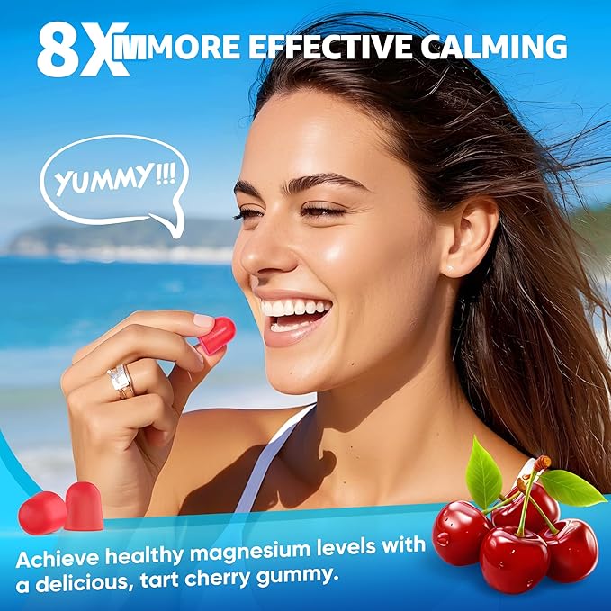 Magnesium Complex Gummies 400mg | as 8 Forms of Magnesium Glycinate, Malate, Citrate, Taurate, Oxide & More | w/Ashwagandha Extract, D3 & B12 Supports for Calm, Zzz, Mood, Muscle Cramp - Vegan 120Cts