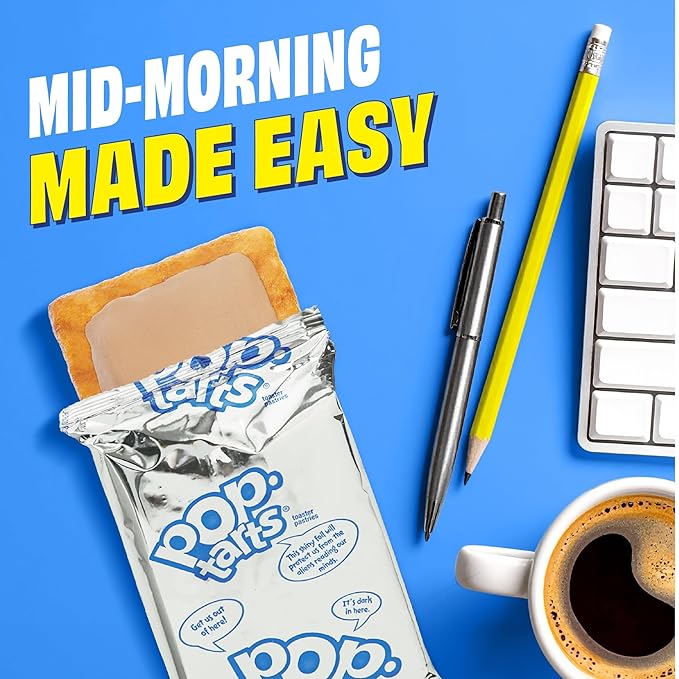 Pop-Tarts Protein Toaster Pastries, 10g Protein, Boostin' Brown Sugar Cinnamon (24 Pop-Tarts)