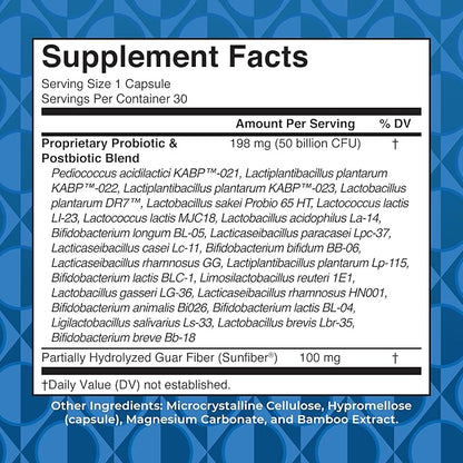 MARYRUTH'S 3-in-1 Probiotics for Digestive Health | Prebiotic & Postbiotic | Gut Health Supplement for Women & Men | 23 Unique Strains | Immune Support | 50 Billion CFU | 30 Servings