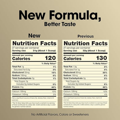 Optimum Nutrition Gold Standard 100% Whey Naturally Flavored Protein Powder, Vanilla, 1.9 Pound (Packaging May Vary)