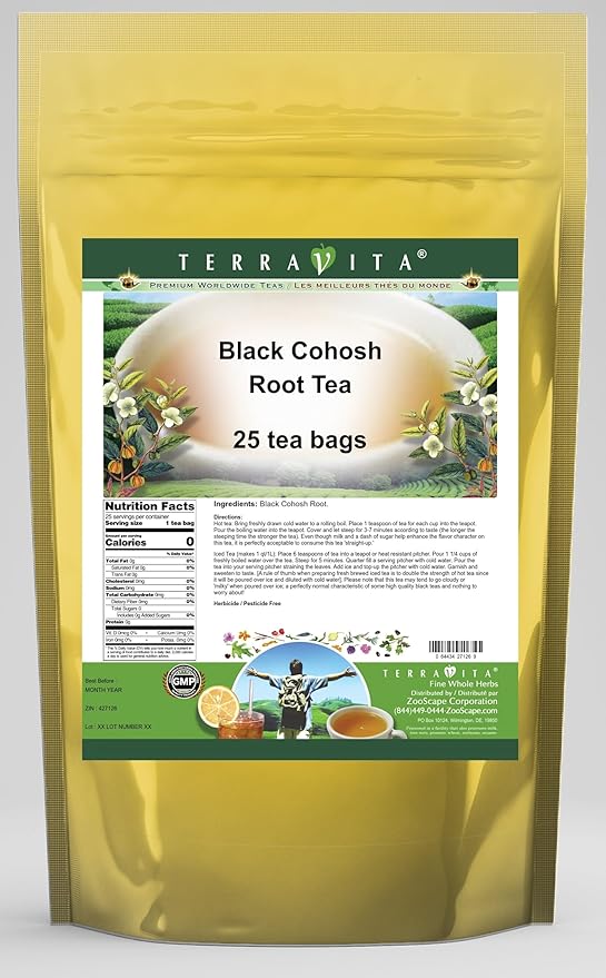 Black Cohosh Root Tea (25 tea bags, ZIN: 427126)