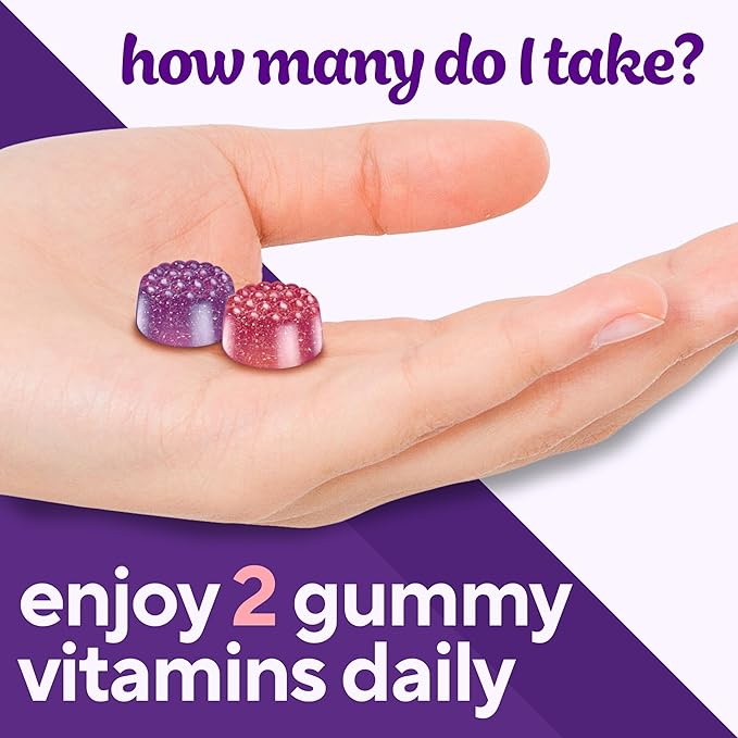 Vitafusion Womens Multivitamin Gummies, Berry Flavored Daily Vitamins for Women with Vitamins A, C, D, E, B-6 and B-12, 150 Count, 75 Day Supply, 150 Count