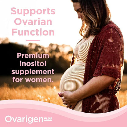 CalmCo Ovarigen Plus Myo-Inositol & D-Chiro Inositol Supplement for Women – 40:1 Powder with Folic Acid, Ashwagandha & Vitamin D3, Fertility Supplements for PCOS, Ovarian Support (60 Sachets)