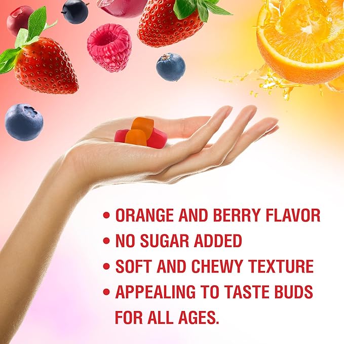 BionerLab Calcium Magnesium Zinc Gummies with Vitamin D3 & K2 - High Potency Enhanced Absorption - Orange and Berry Flavored